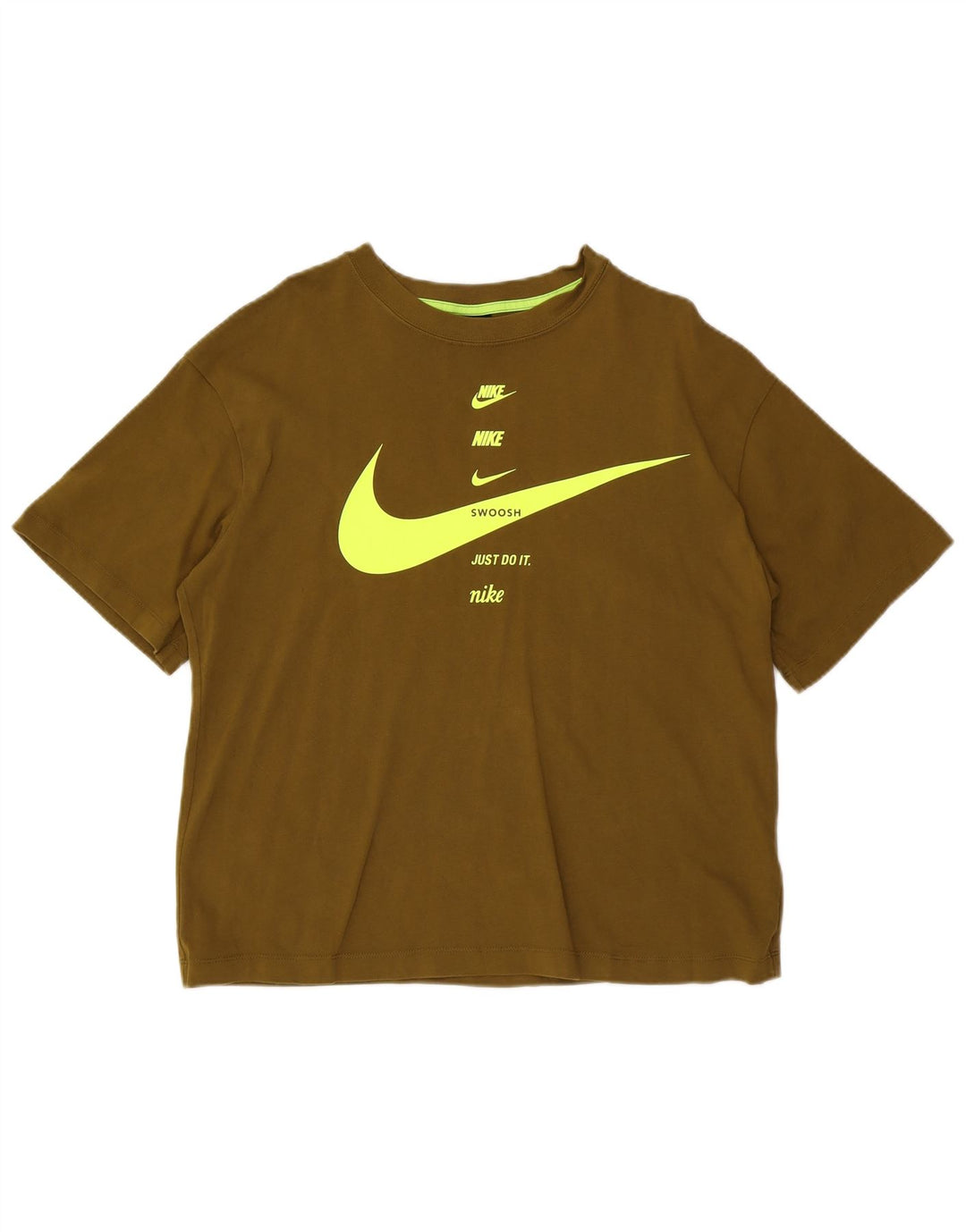 Tricou grafic Nike pentru bărbați Top Mediu Kaki Bumbac
