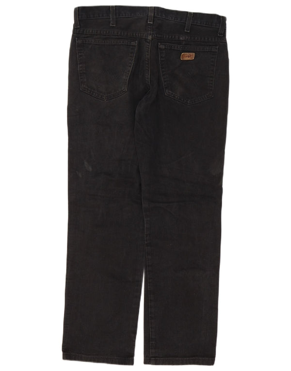Blugi drepte pentru bărbați Wrangler Texas W34 L27 bumbac negru