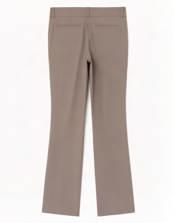 Pantaloni chino Tommy Hilfiger pentru femei US 10 Large W32 L32 Gri Pinstripe