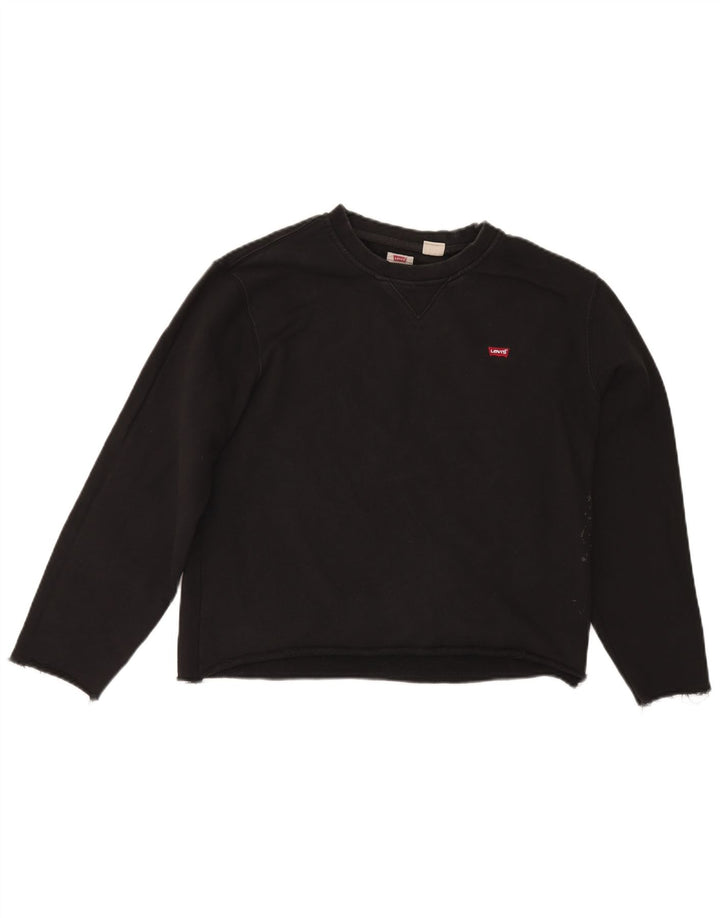 Pulover Levi's Standard oversized pentru femei UK 14 Medium Black