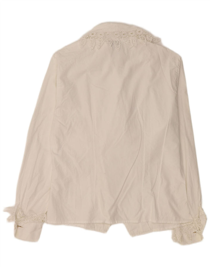 Bluză cămașă pentru femei Giulia Galanti UK 14 Medium White
