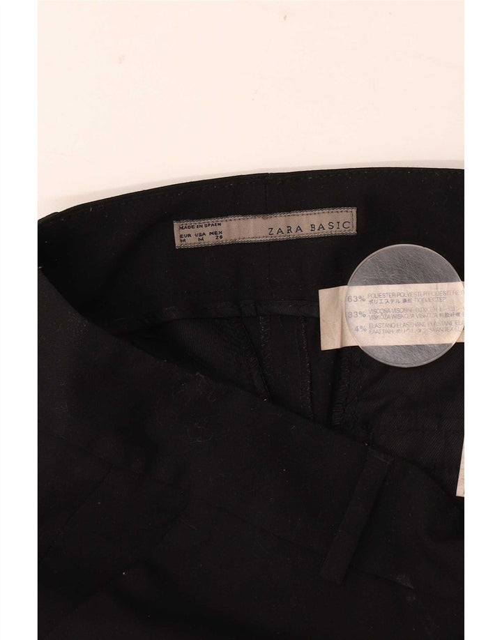 Pantaloni scurți chino pentru femei Zara Medium W28 Poliester negru