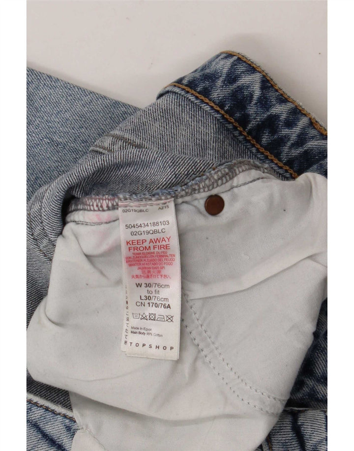 Blugi drepti pentru femei Topshop L30 L24 Bumbac albastru