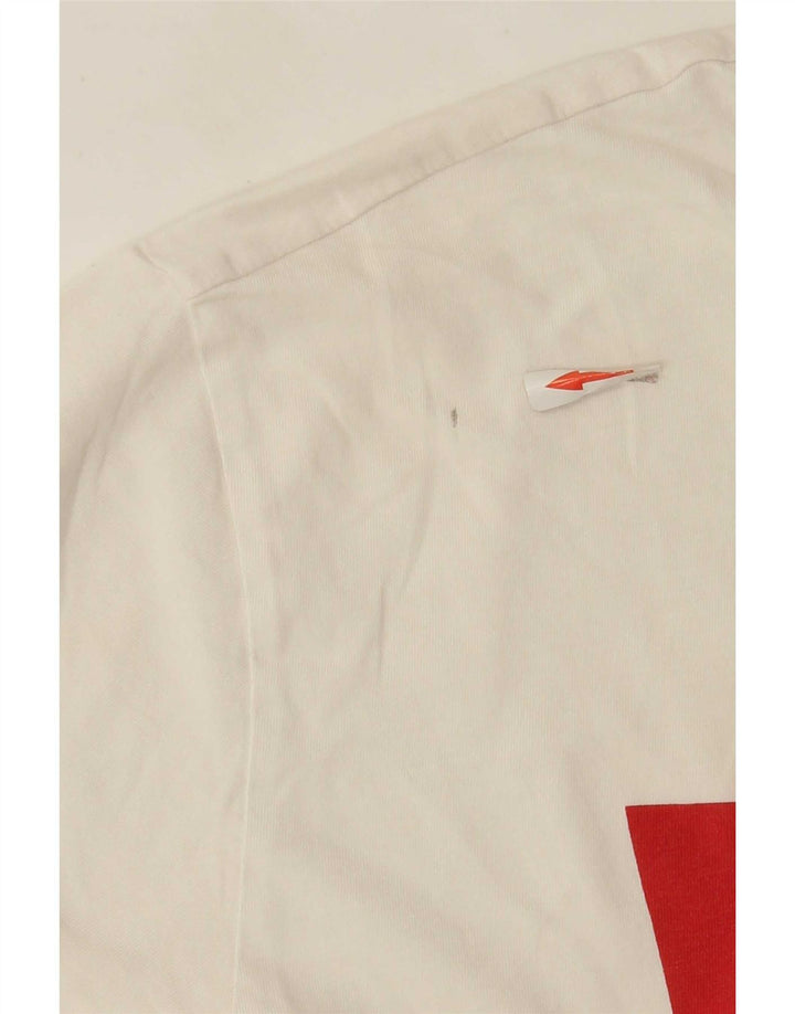 Tricou grafic Levi's pentru bărbați Top mare din bumbac alb