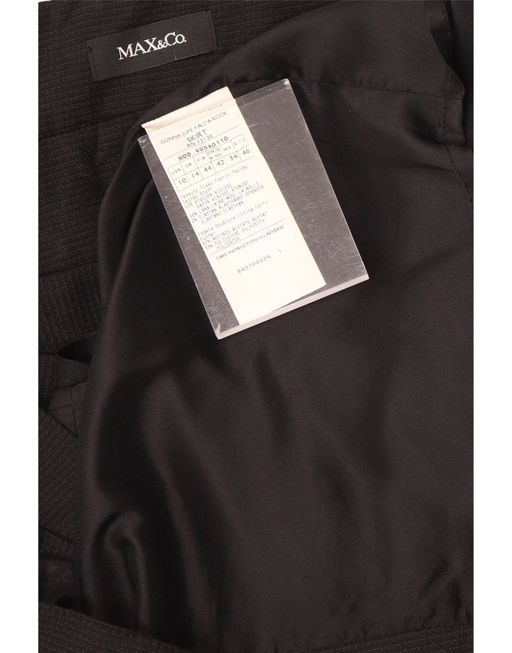 Max & Co. Fusta creion pentru femei UK 14 Medium W28 Viscoza neagra