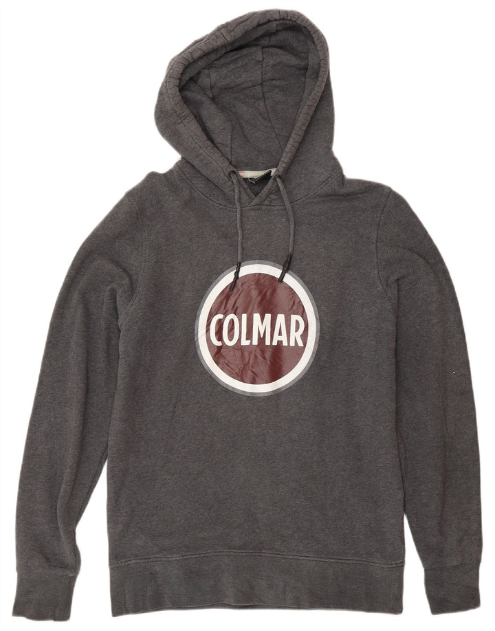 Pulover Colmar pentru bărbați cu capota, gri mediu, bumbac