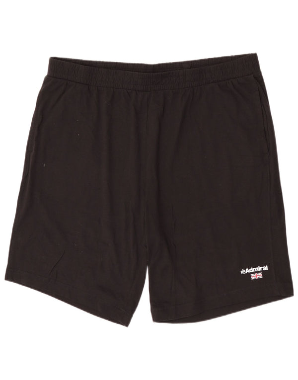Pantaloni scurți sport pentru bărbați Admiral 3XL, bumbac negru