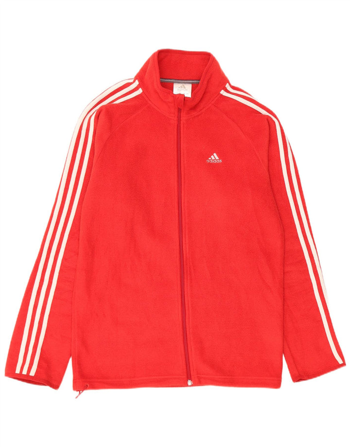 Jachetă fleece pentru bărbați Adidas UK 34 XS poliester roșu