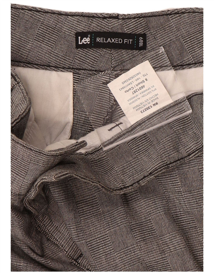 Pantaloni casual LEE pentru femei, cu croiala relaxată, US 8 Medium W32 L29 Gri Check