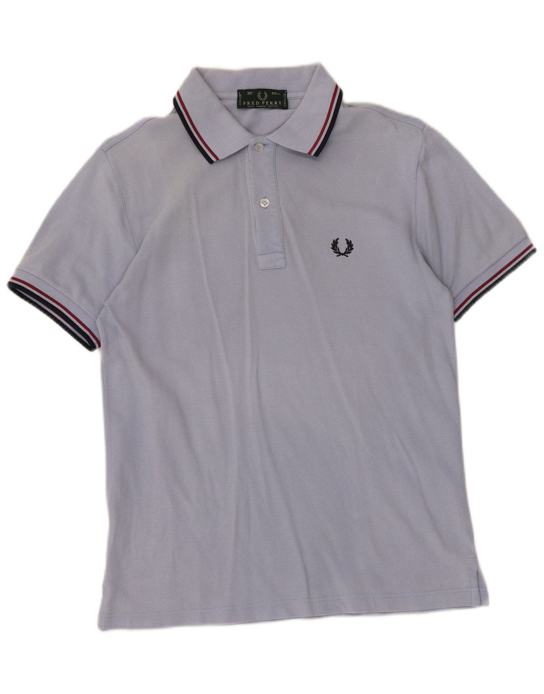 Cămașă polo Fred Perry pentru bărbați din bumbac albastru mic