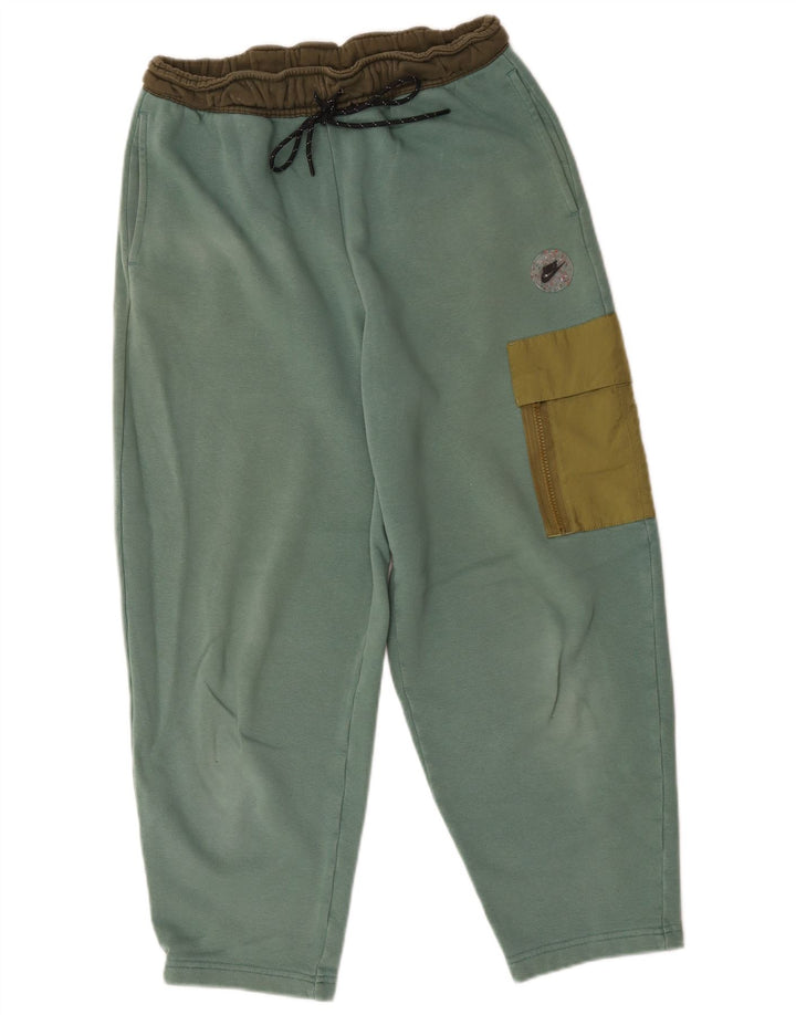 Pantaloni de trening cargo Nike pentru bărbați Pantaloni de jogging, verde mediu, color block