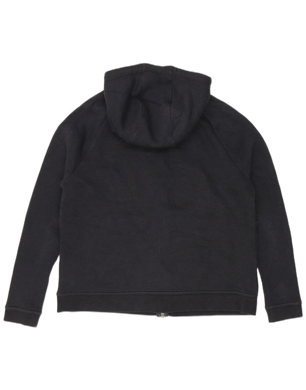 Pulover Nike Graphic Loose Fit, cu capotă, cu fermoar, UK 14, bumbac mediu negru