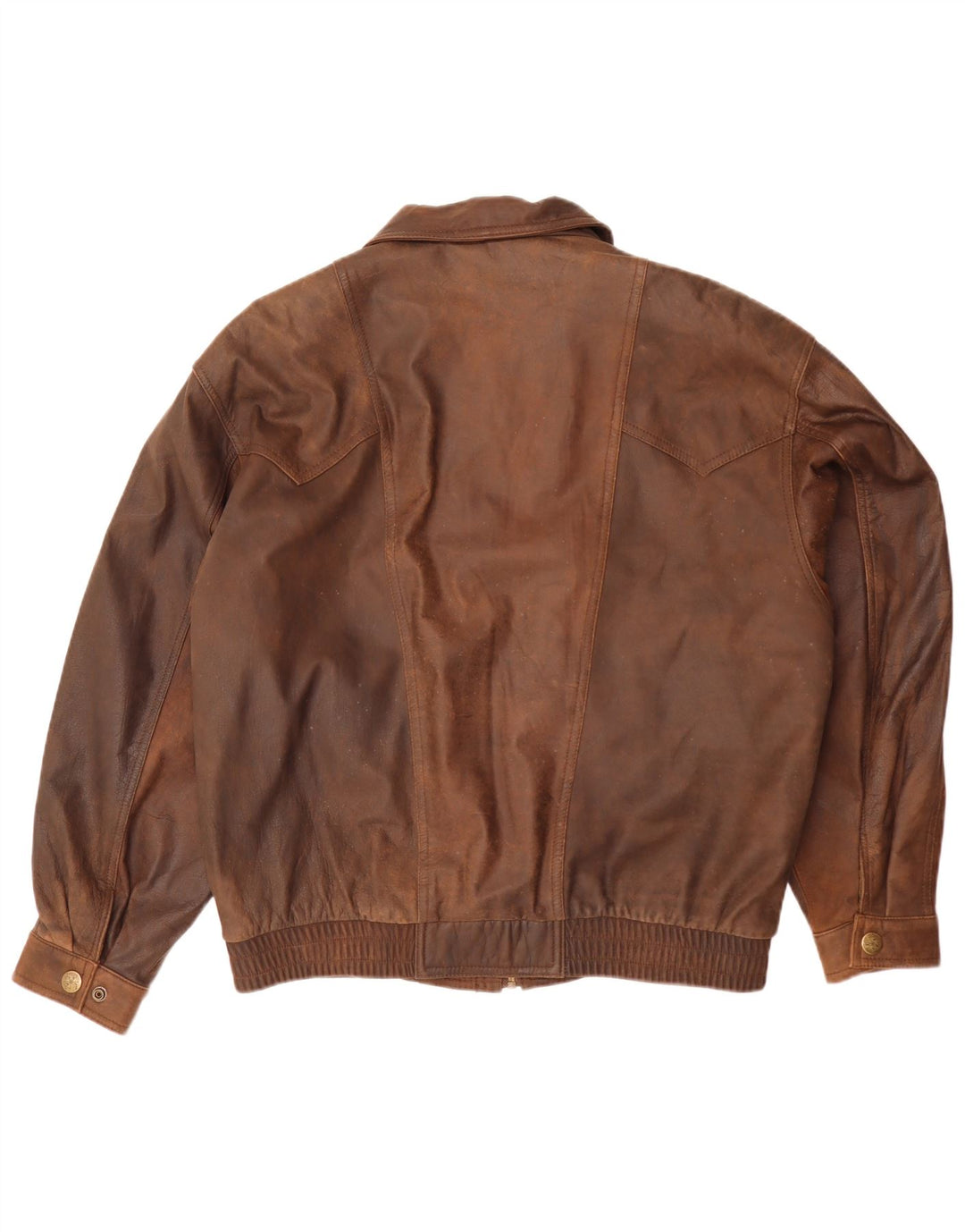 Geaca de piele vintage pentru barbati IT 52 XL maro