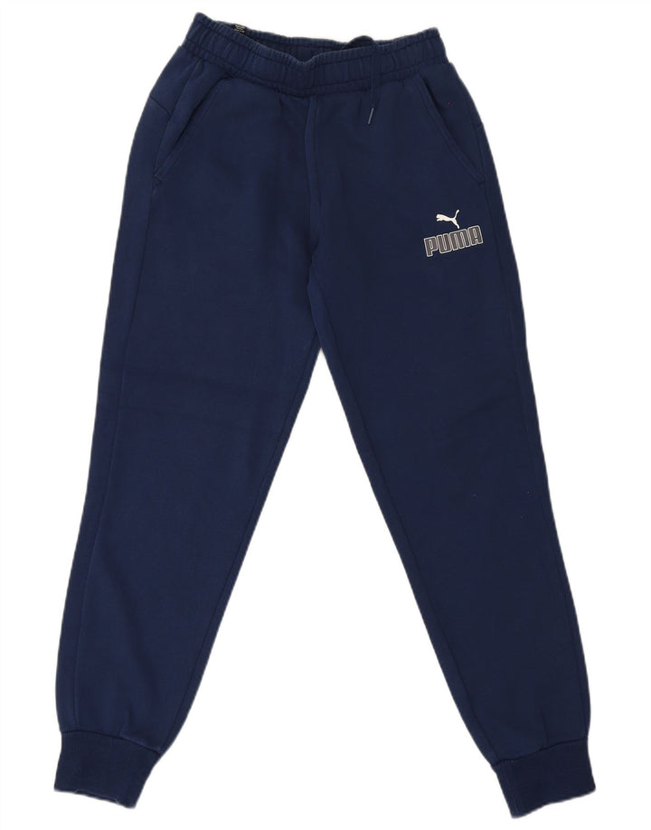 Pantaloni de trening cu grafică Puma pentru bărbați Pantaloni de jogging mici, bleumarin