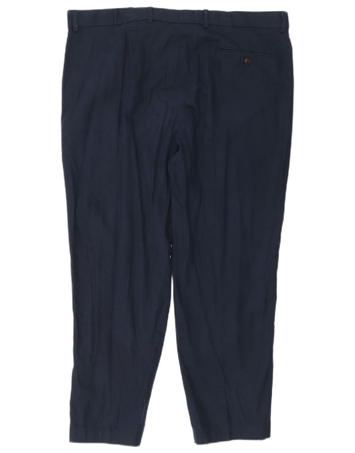 Pantaloni chino obișnuiți pentru bărbați Marks & Spencer L40 L31 in albastru bleumarin