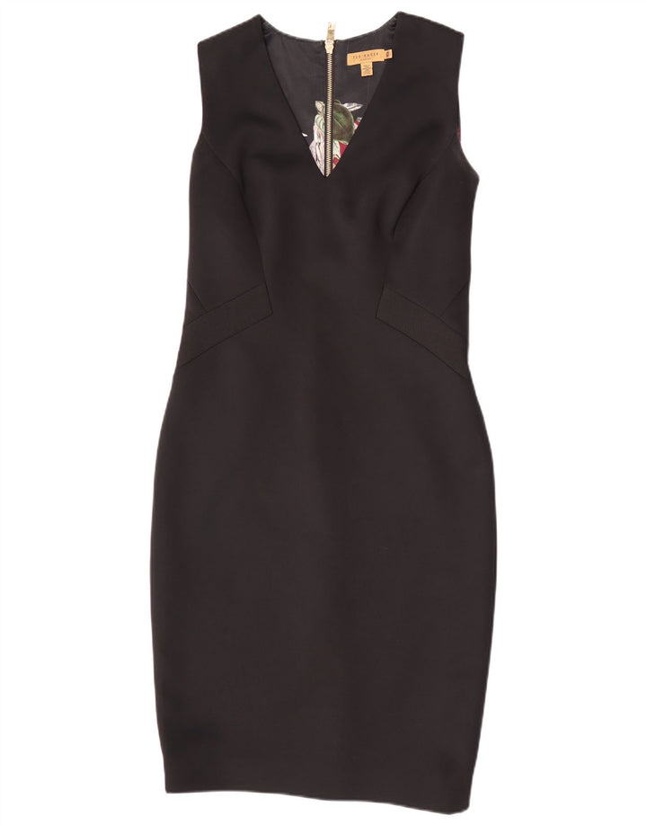 Rochie bodycon fără mâneci pentru femei Ted Baker Mărimea 3 Poliester mediu negru