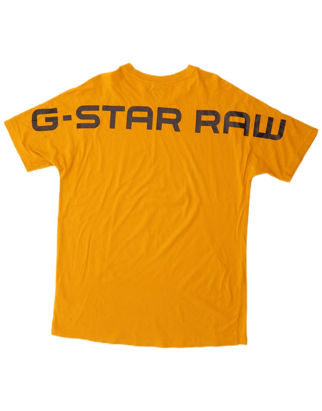 Tricou grafic pentru bărbați G-Star Top mare din bumbac galben