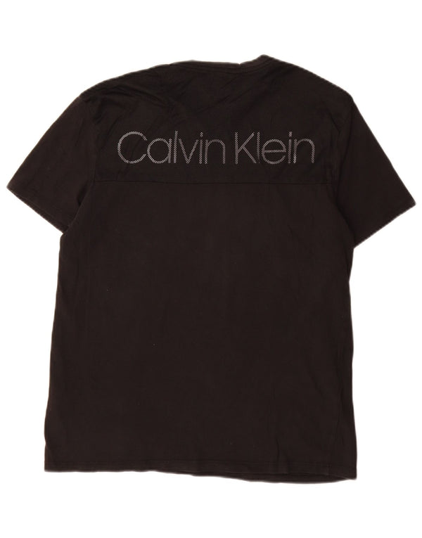 Tricou grafic pentru bărbați CALVIN KLEIN Top mic bumbac negru