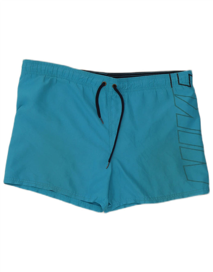 Pantaloni scurți de înot grafic Nike pentru bărbați, mari, albastru, poliester