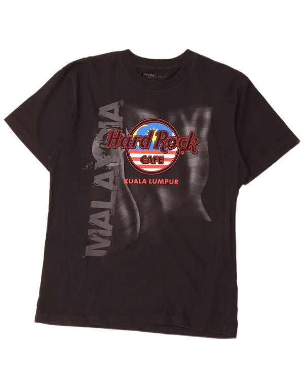 Tricou grafic pentru bărbați Hard Rock Cafe Kuala Lumpur Top mare bumbac negru