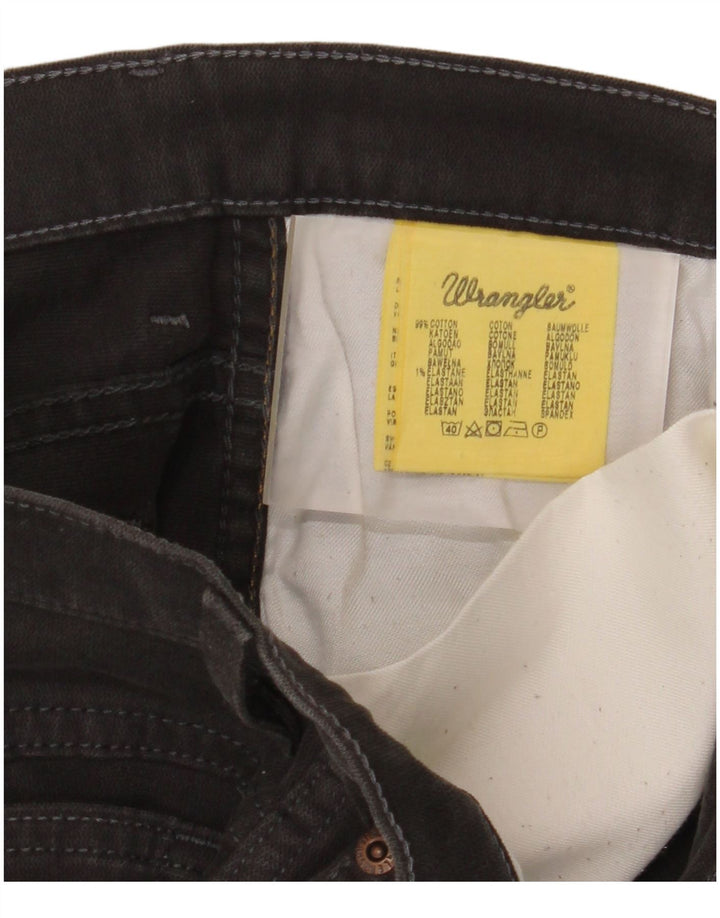 Blugi drepti Wrangler Texas Stretch pentru bărbați W33 L32 bumbac negru