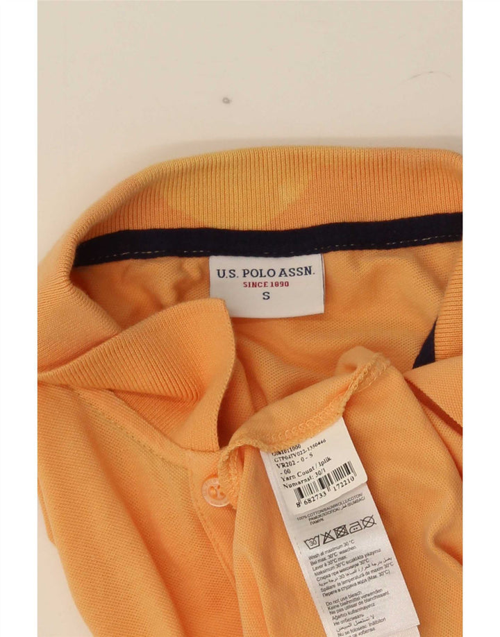 Polo pentru bărbați US Polo Assn, bumbac portocaliu mic