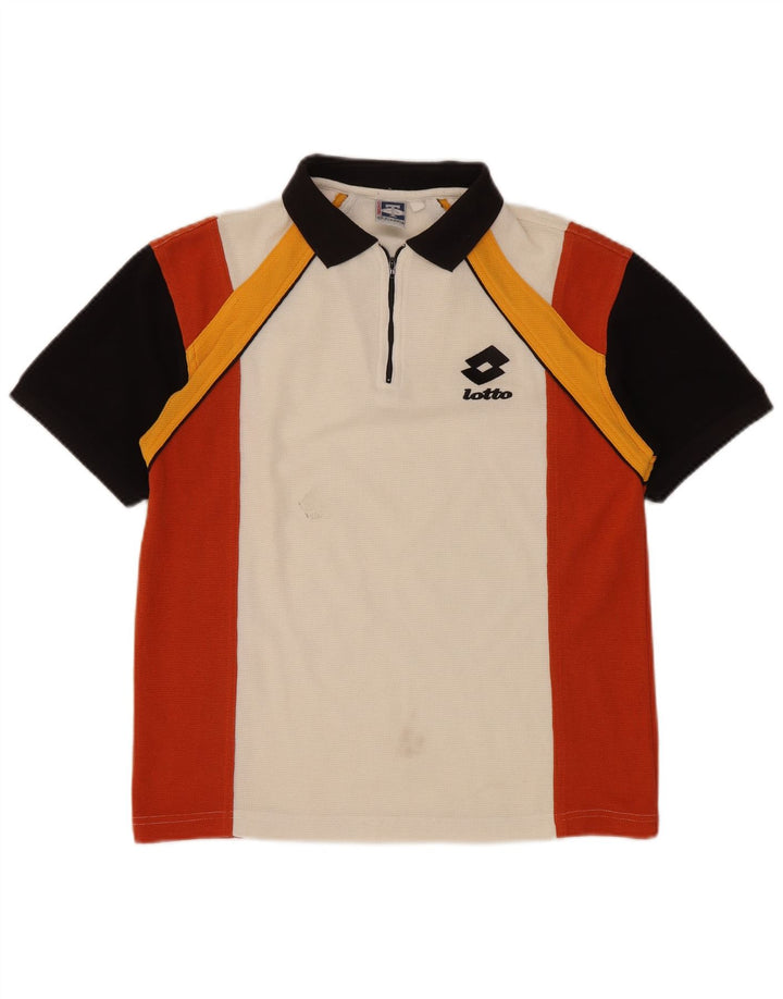 Tricou polo pentru bărbați LOTTO Marea Britanie 36/38 Poliester color alb mic