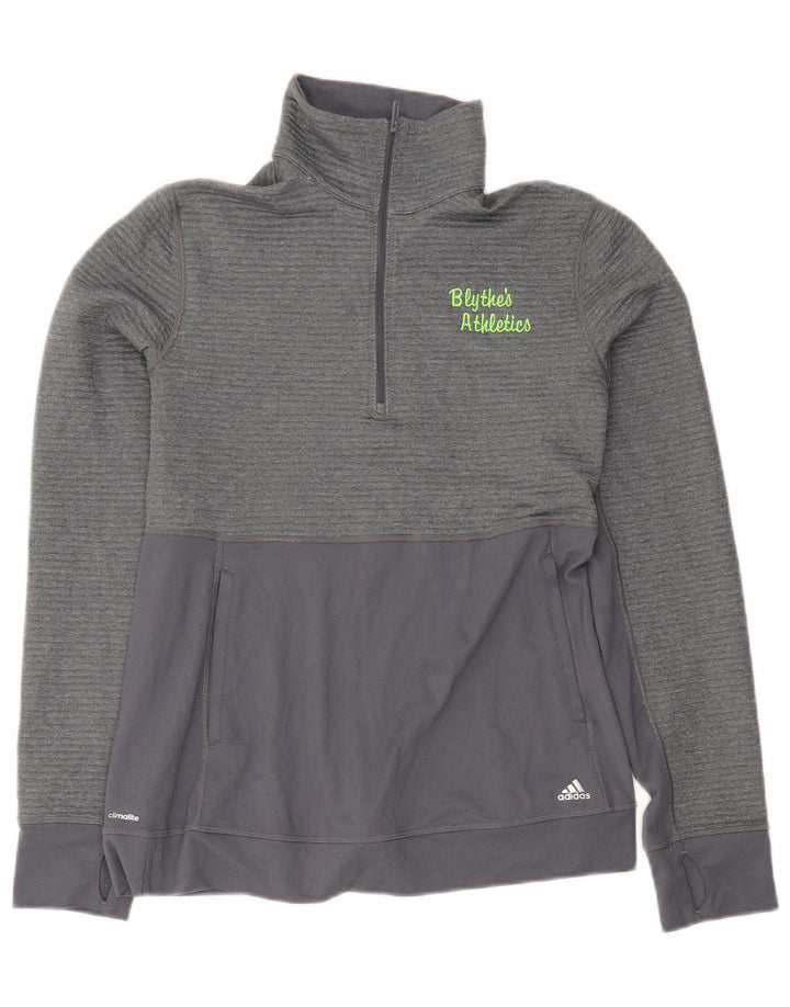 Top de trening Adidas Climalite Pullover pentru femei UK 12/14 Medium Gri
