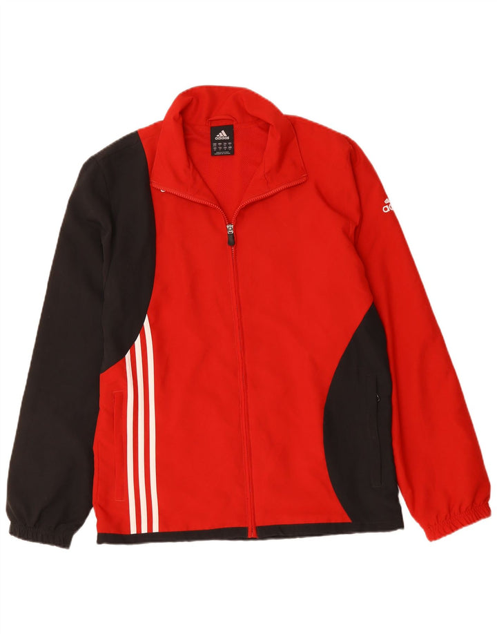 Jachetă de trening pentru bărbați ADIDAS Marea Britanie 36/38 Poliester Colorblock Roșu Mic