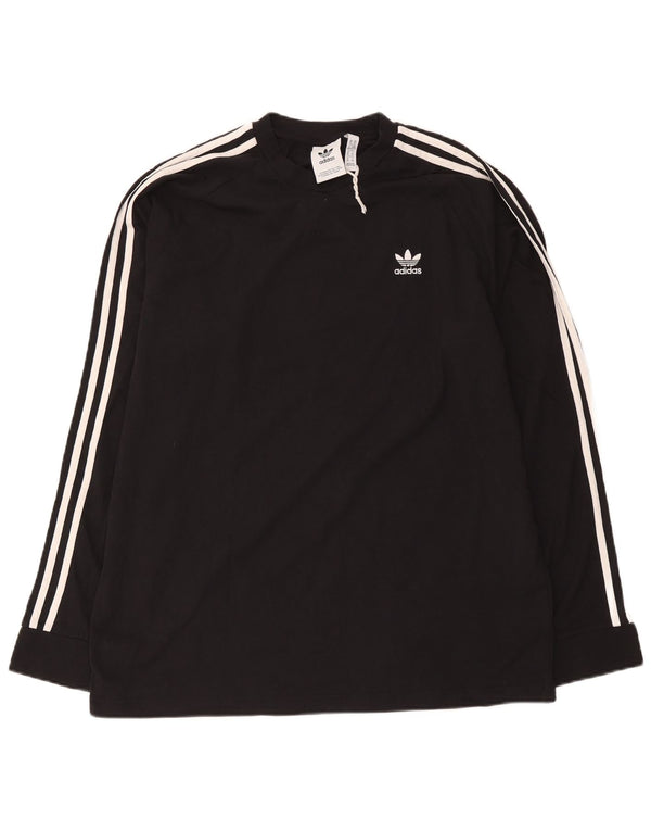 Adidas Mens Top Maneca Lunga XL Negru Bumbac
