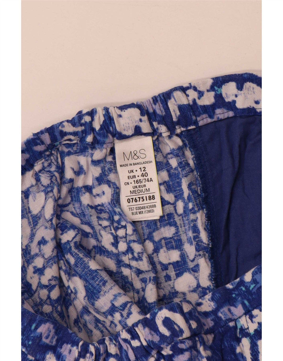 Pantaloni chino pentru femei Marks & Spencer UK 12 Medium W30 L31 Albastru