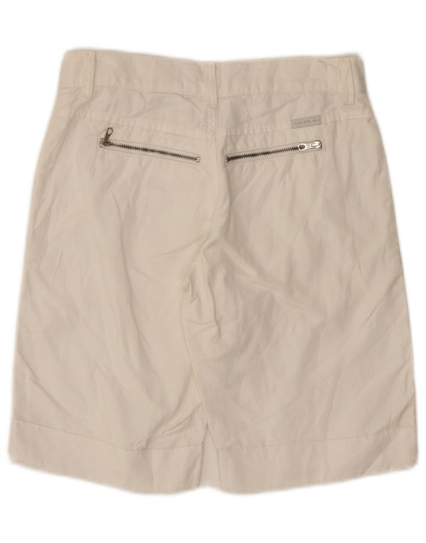Pantaloni scurți casual pentru femei Calvin Klein W24 XS Bumbac alb