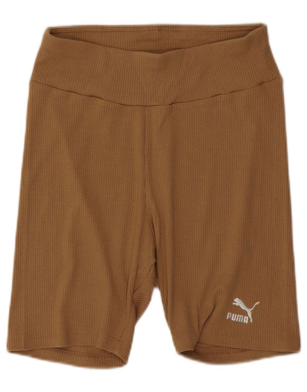 Pantaloni scurti sport Puma pentru femei UK 14, mari, bej, bumbac