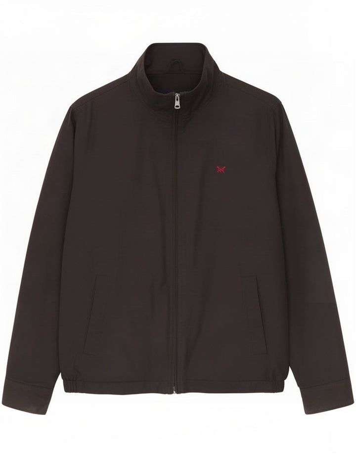 Crew Clothing Jachetă bomber pentru bărbați UK 38, bumbac mediu negru