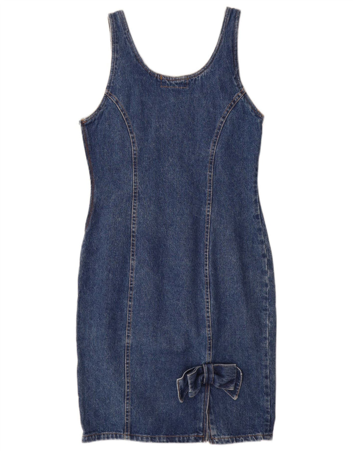 Oleg Cassini Rochie de denim fără mâneci pentru femei IT 42 Medium Blue