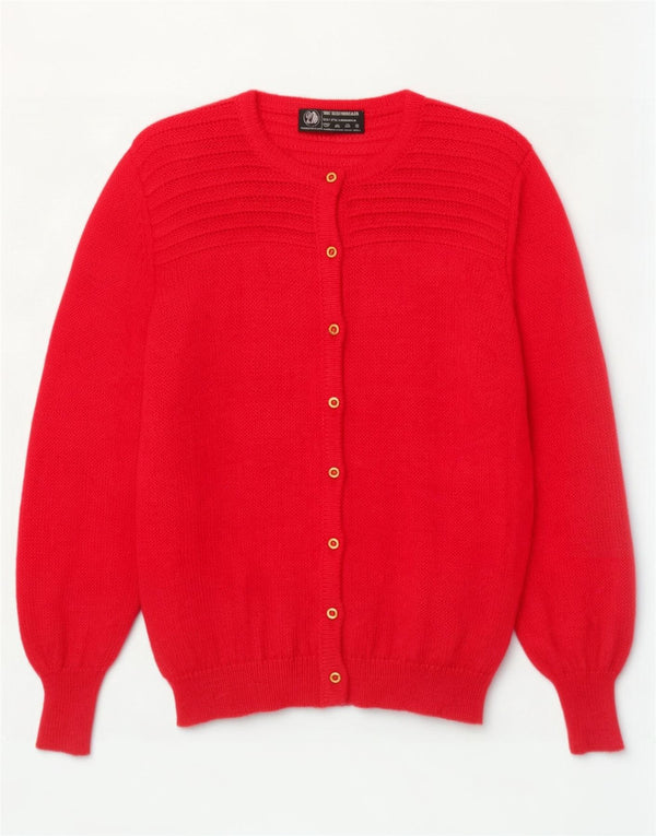 Pulover vintage cardigan supradimensionat pentru femei UK 14 Medium Pink Mohair