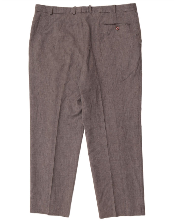 Marks & Spencer Pantaloni drepți pentru bărbați L40 L29 Lână gri