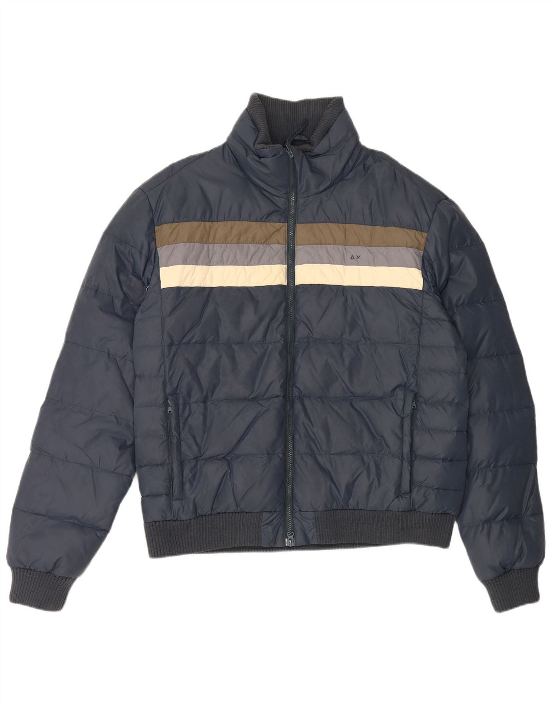 Jachetă căptușită pentru bărbați Sun68 UK 44 2XL bleumarin poliamidă color bloc