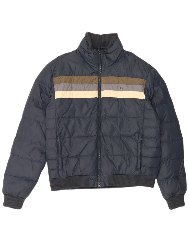 Jachetă căptușită pentru bărbați Sun68 UK 44 2XL bleumarin poliamidă color bloc