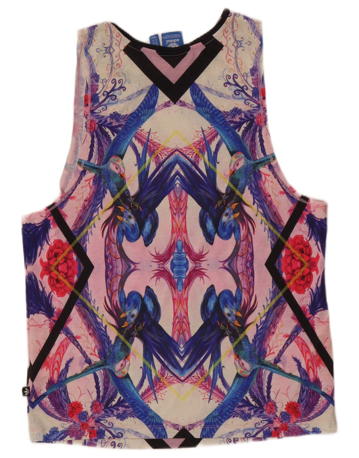 Vestă cu grafică Adidas pentru femei Passaredo, Marea Britanie 8, tropicală, multicoloră, mică