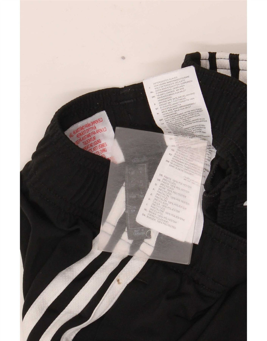 Pantaloni de trening Adidas baieti Joggeri 9-10 ani poliester negru