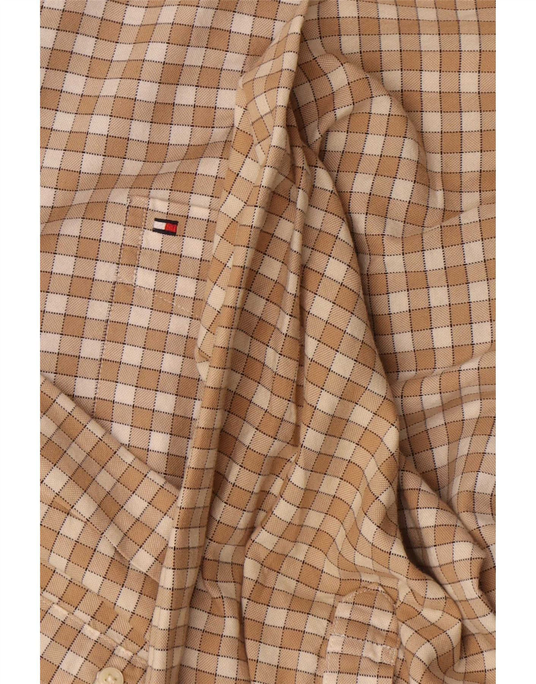 Cămașă pentru bărbați Tommy Hilfiger 2XL, bej, bumbac cu carouri