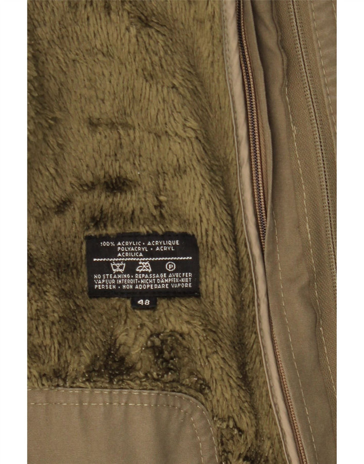 WESTBURY Jachetă Parka Sherpa cu glugă pentru bărbați EU 48 Medium Khaki Acrylic