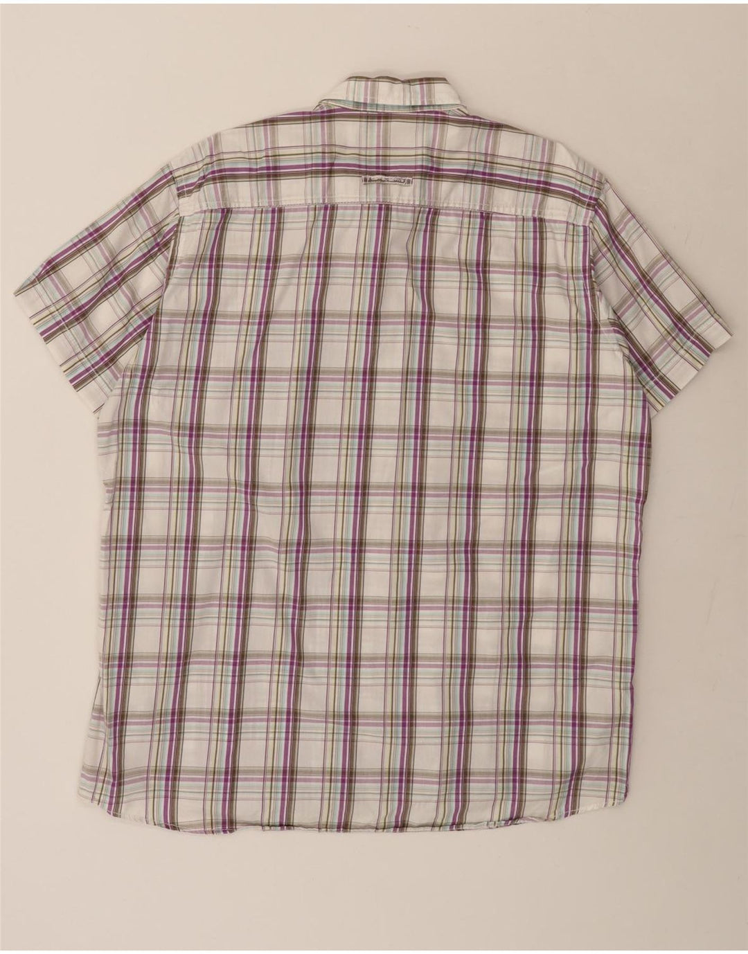 Cămașă cu mânecă scurtă pentru bărbați Camel Active XL, bumbac cu carouri multicolore