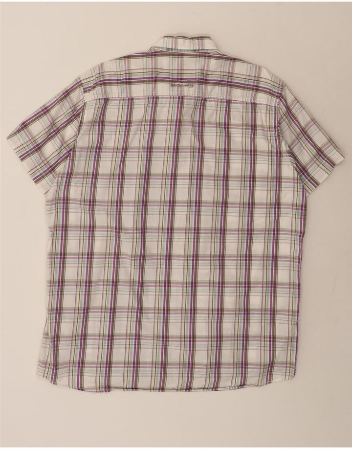 Cămașă cu mânecă scurtă pentru bărbați Camel Active XL, bumbac cu carouri multicolore