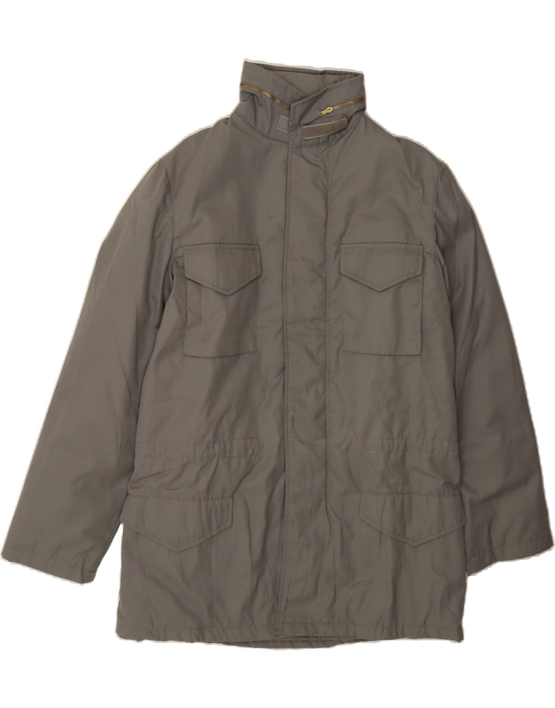 VINTAGE Mens Windbreaker Jacket IT 48 Medium Grey Polyester Vintage Vintage and Second-Hand Vintage from Messina Hembry 