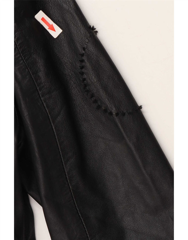 Jachetă militară din piele Superdry pentru femei UK 10 Small Black
