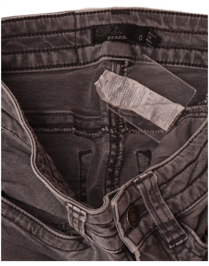 PRANA Blugi skinny cargo pentru femei US 0 XS W24 L26 bumbac gri