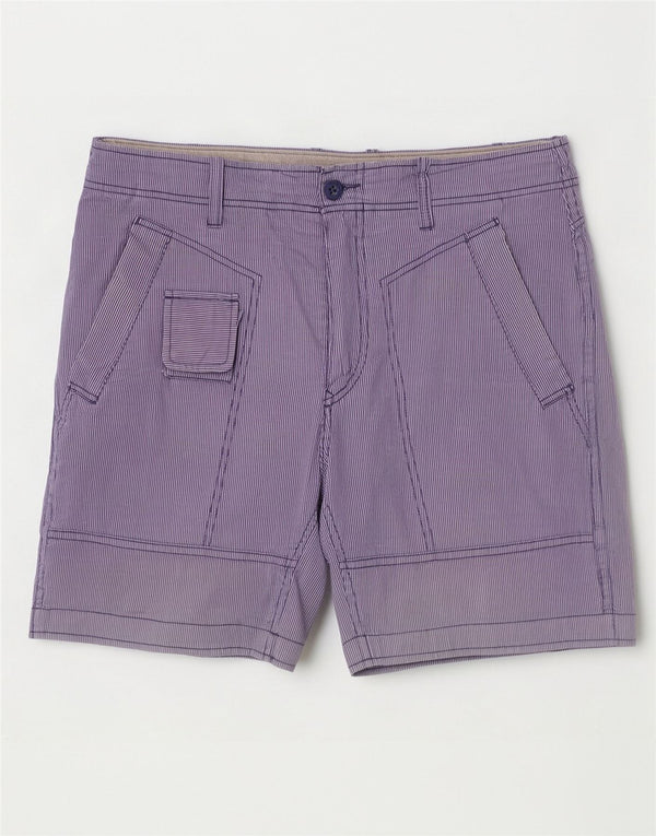 Pantaloni scurți casual pentru bărbați Diesel W32 Bumbac cu dungi albastre mari