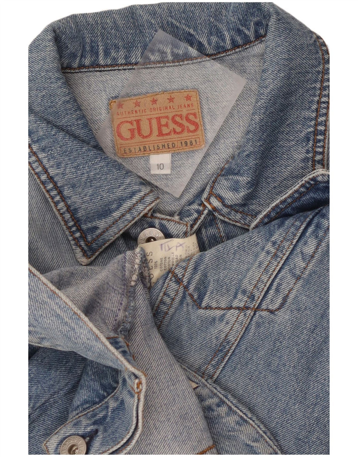 Jachetă Guess Boys Denim 9-10 Ani Bumbac Albastru